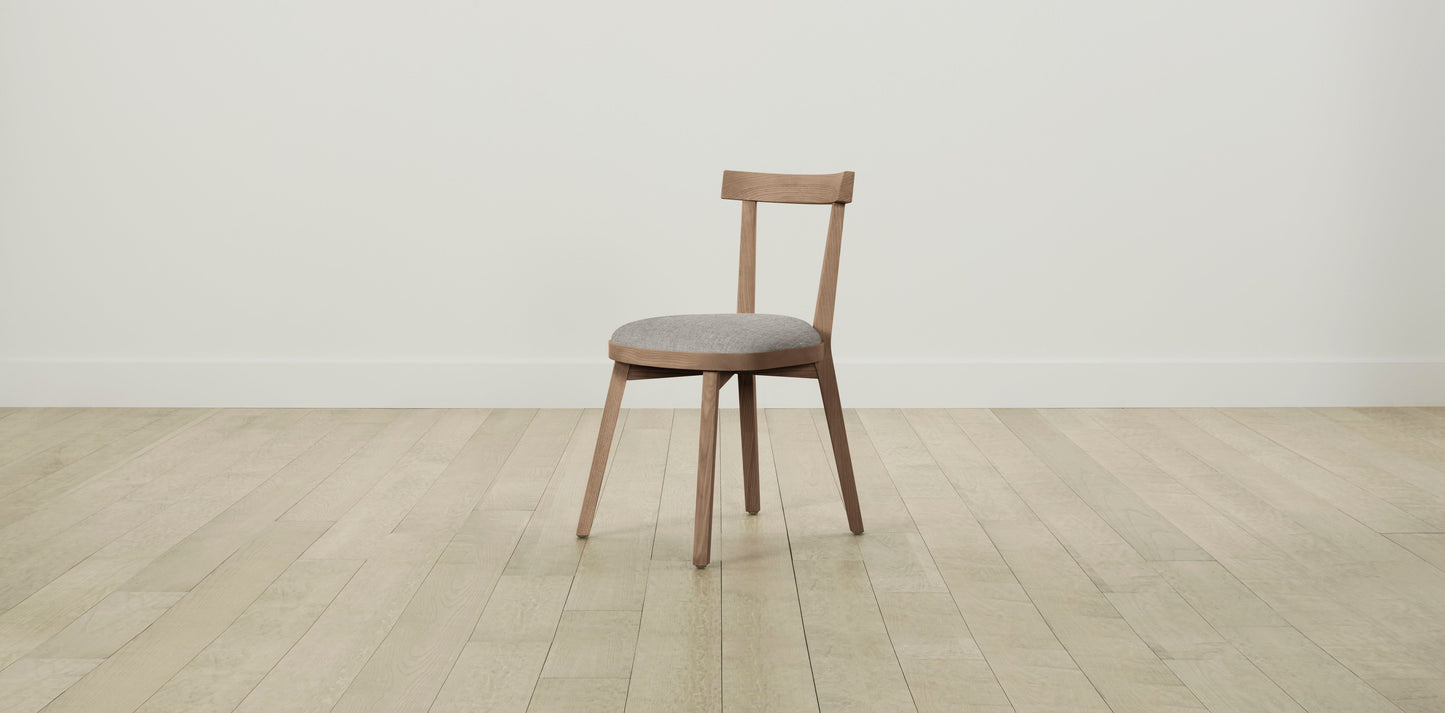 The Allen  - Belgian Linen Agate Dining Chair