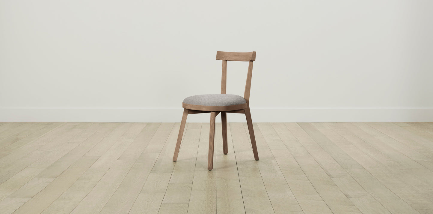 The Allen  - Italian Bouclé Fossil Dining Chair