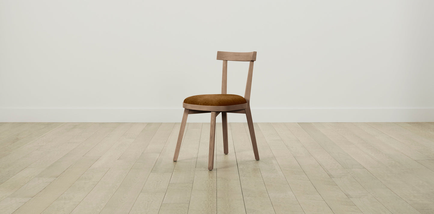 The Allen  - Mohair Brown Sugar Dining Chair