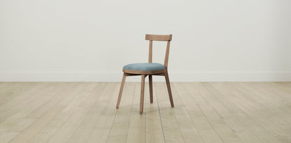 The Allen  - Mohair Slate Blue Dining Chair