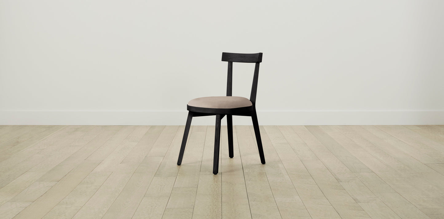 The Allen  - Nubuck Leather Fawn Dining Chair