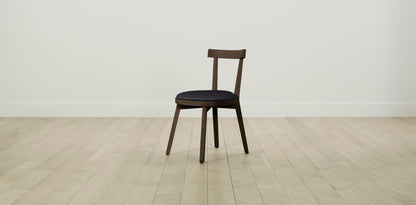 The Allen  - Pebbled Leather Ink Dining Chair