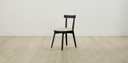 The Allen  - Pebbled Leather Stone Dining Chair