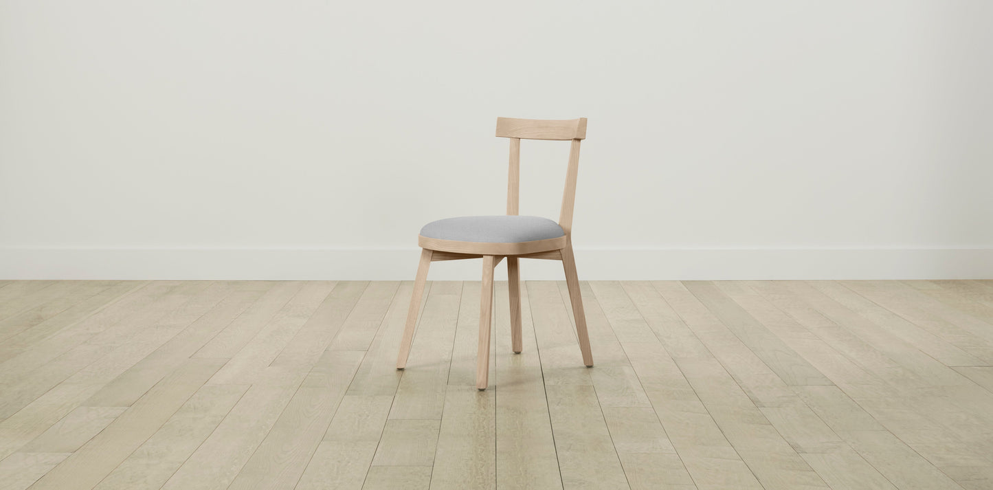 The Allen  - Performance Textured Linen Mineral Dining Chair