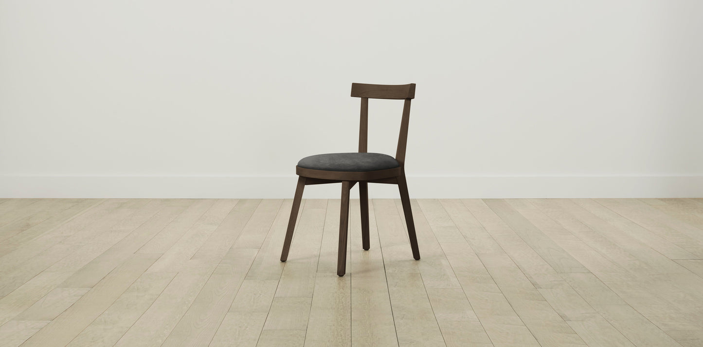 The Allen  - Performance Velvet Slate Dining Chair