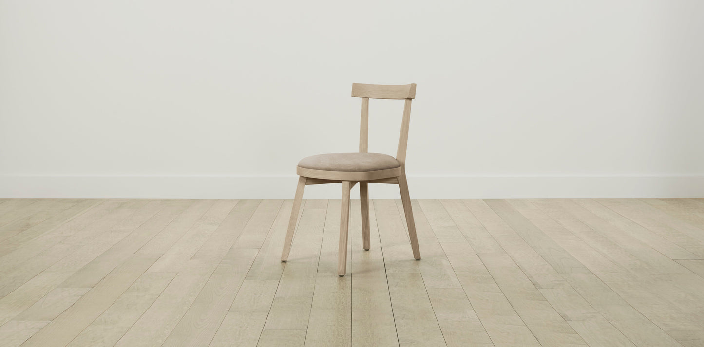 The Allen  - Performance Velvet Taupe Dining Chair