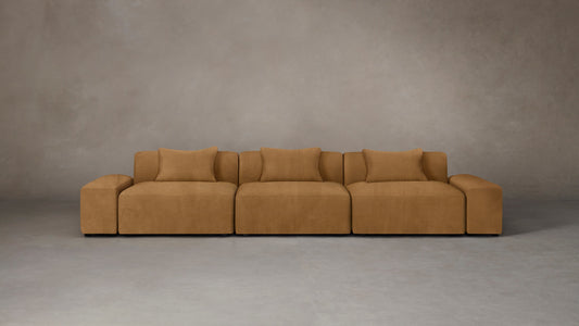 The Breuer Modular  - Nubuck Leather Saddle Sofa