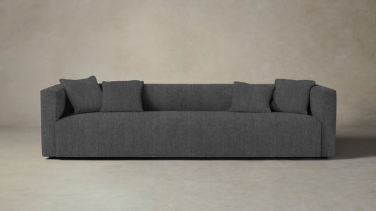 The Breuer  - Performance Tweed Smoke Sofa