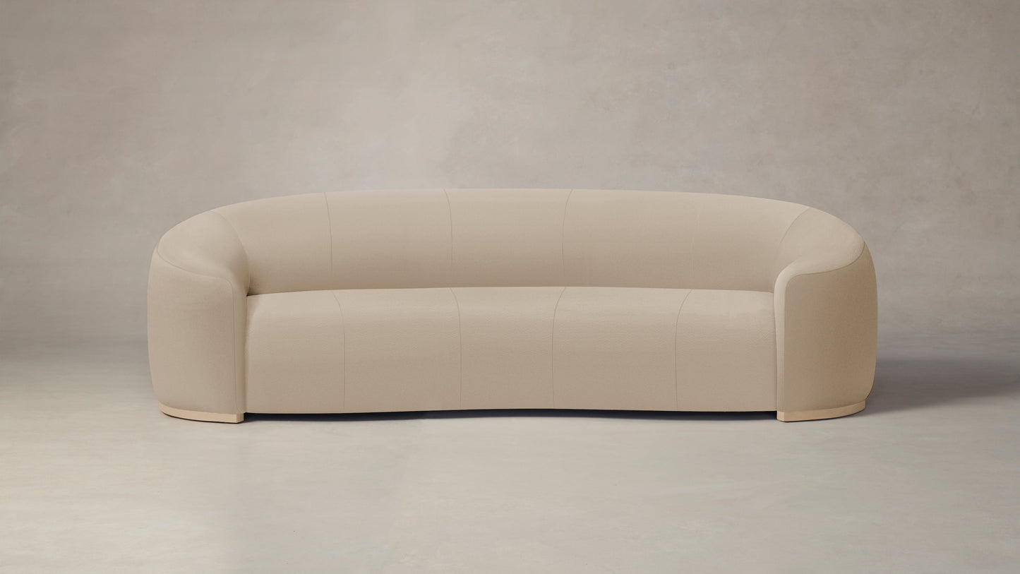 The Chelsea  - Pebbled Leather Stone Sofa