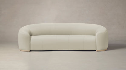 The Chelsea  - Pebbled Leather Swan Sofa