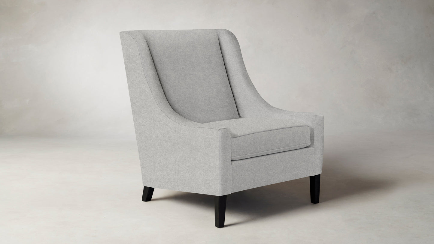 The Chrystie  - Merino Heather Grey Chair