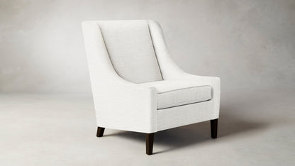 The Chrystie  - Performance Chenille Alabaster Chair