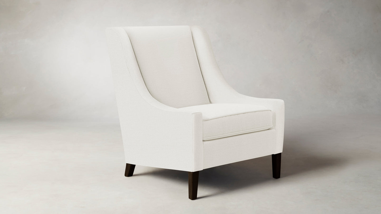 The Chrystie  - Performance Linen Oyster Chair