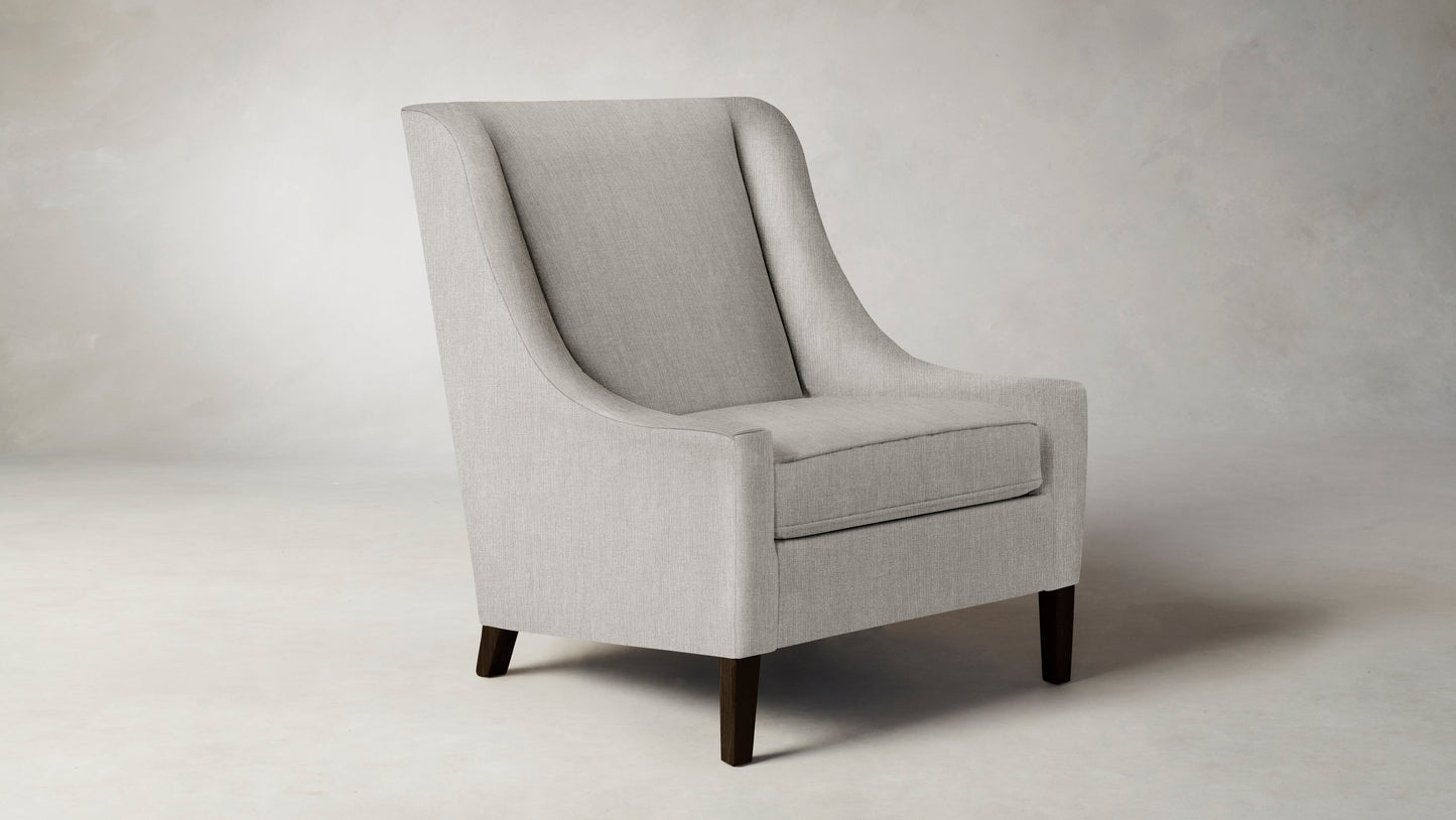 The Chrystie  - Performance Tweed Oatmeal Chair