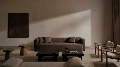 The Breuer  - Belgian Linen Carob Sofa