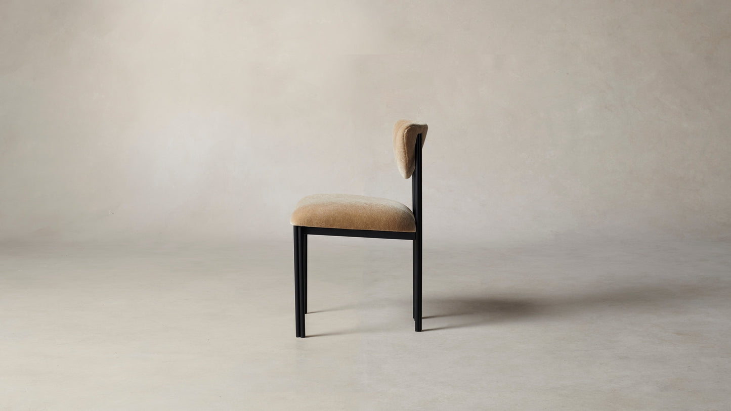 The Cooper  - Mohair Almond Dining Chair