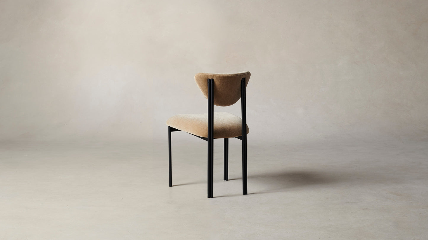 The Cooper  - Mohair Almond Dining Chair