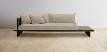 The Muir Arm on Left - Performance Stonewashed Linen Clamshell Sofa