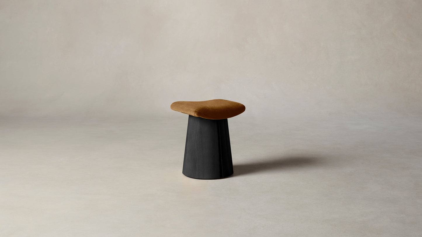 The Weston  - Mohair Brown Sugar Accent Stool