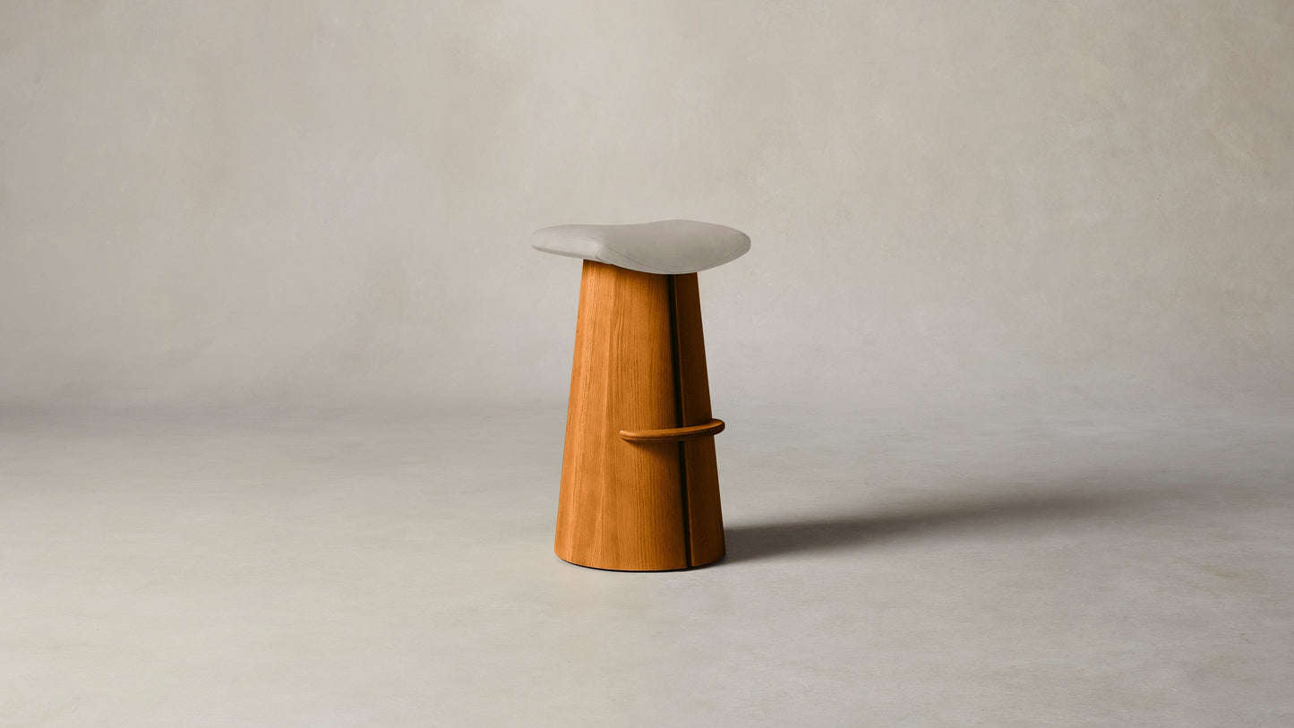 The Weston  - Nubuck Leather Sail Bar and Counter Stool