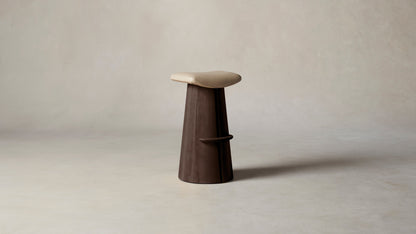 The Weston  - Pebbled Leather Stone Bar and Counter Stool