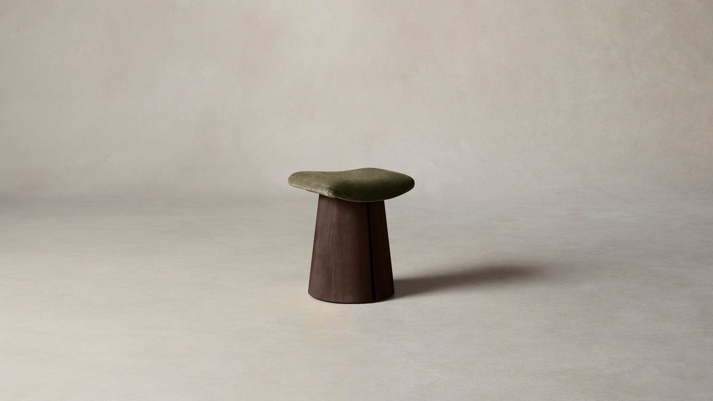 The Weston  - Mohair Moss Stool