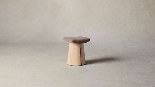 The Weston  - Mohair Peony Stool